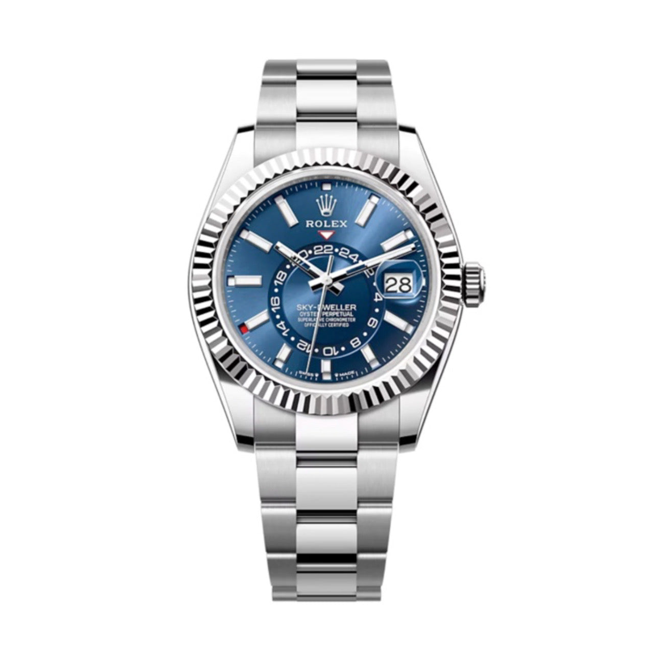 Superclone Rolex Sky-Dweller 42 mm Bright blue Dial 336934 Oyster $899.00