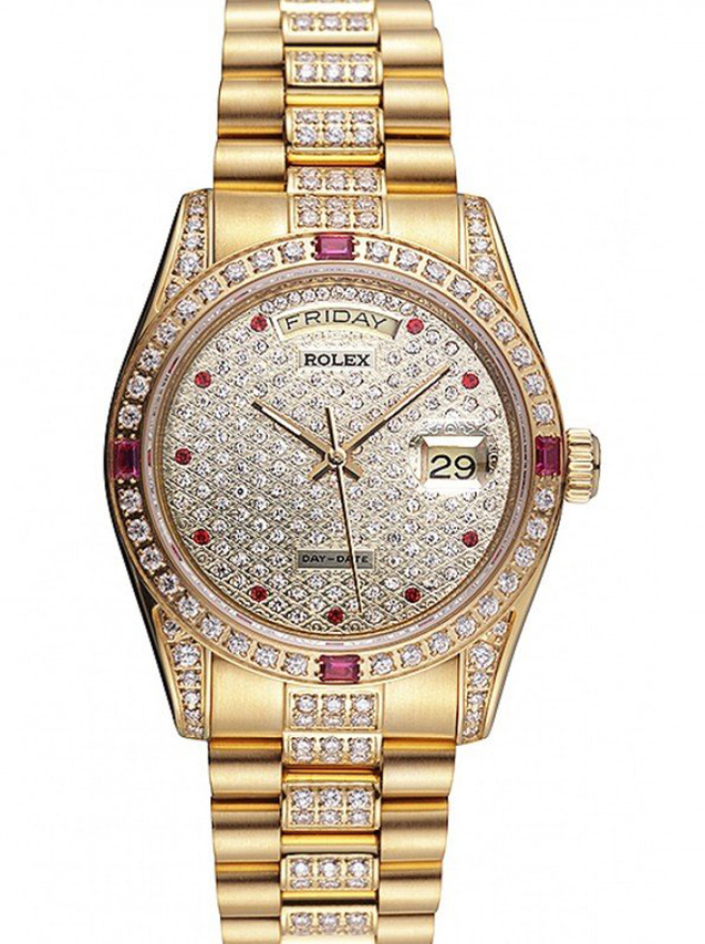 Superclone Rolex Day-Date 37mm Diamond Dial 621614 $999.00