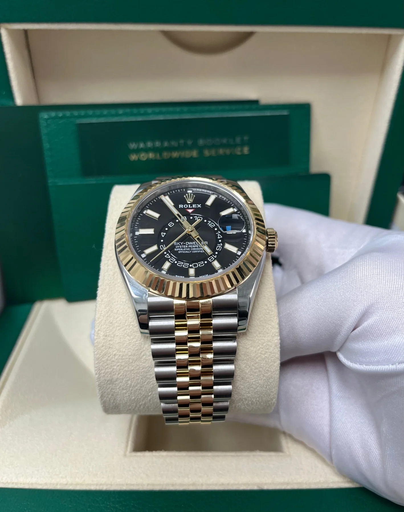 Superclone Rolex Sky-Dweller 42 mm Bright black Dial 336933 $1,099.00