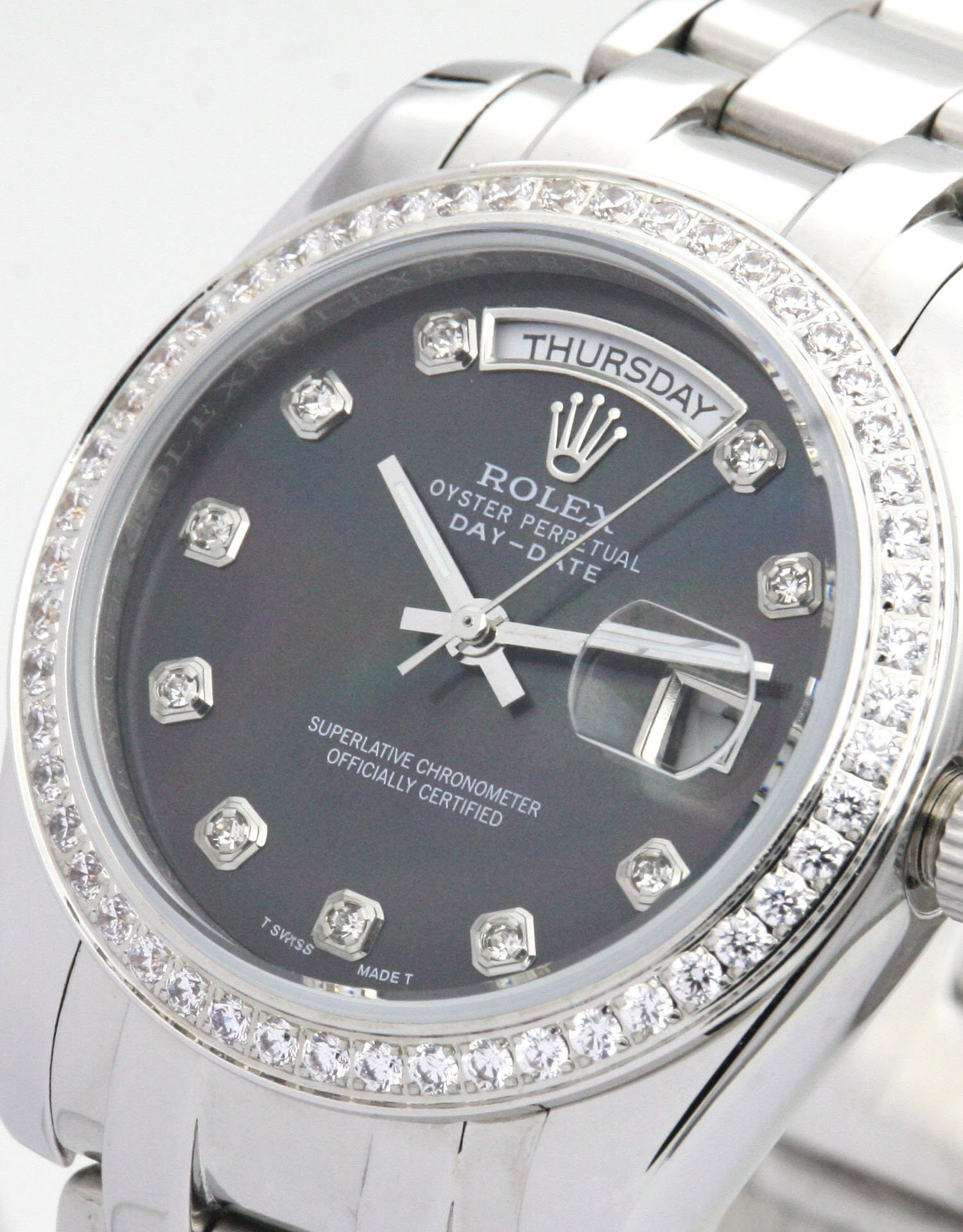 Rolex Day-Date 36mm Black Dial 118346 $399.00