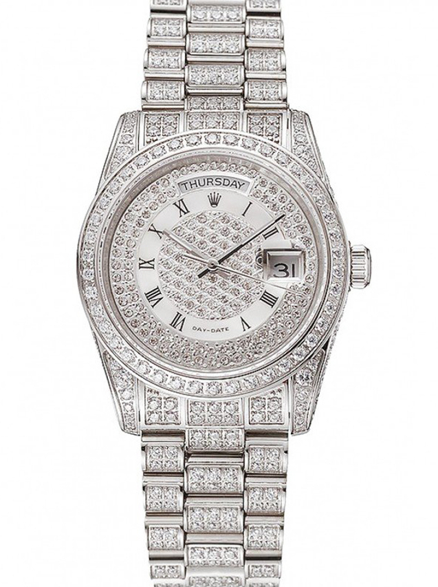 Superclone Rolex Day-Date 37mm White Dial 1453950 $999.00