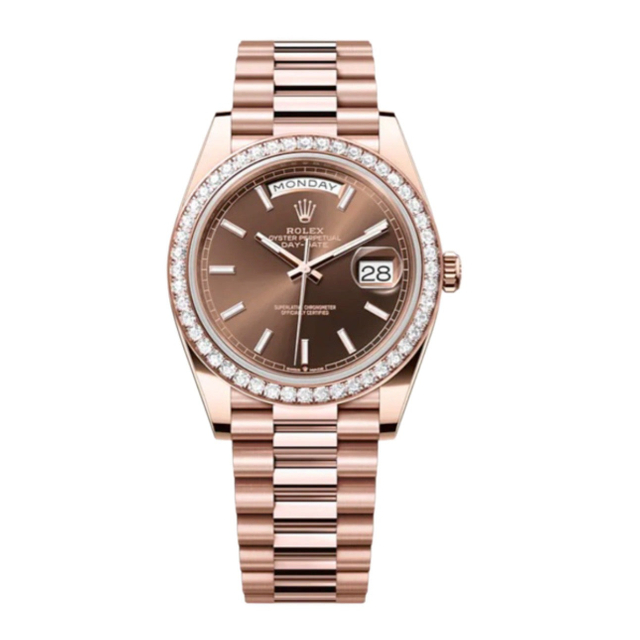 Superclone Rolex Day-Date 40 mm Chocolate Dial 228345RBR $1,099.00