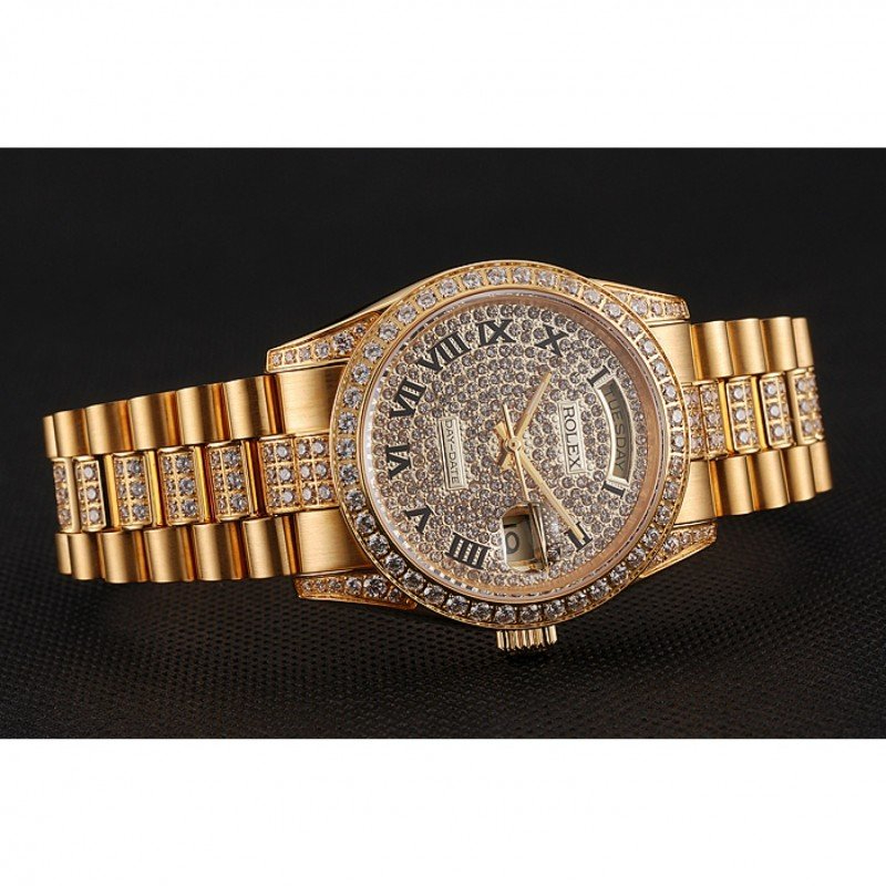 Superclone Rolex Day-Date 37mm Gold Dial 1453956 $999.00