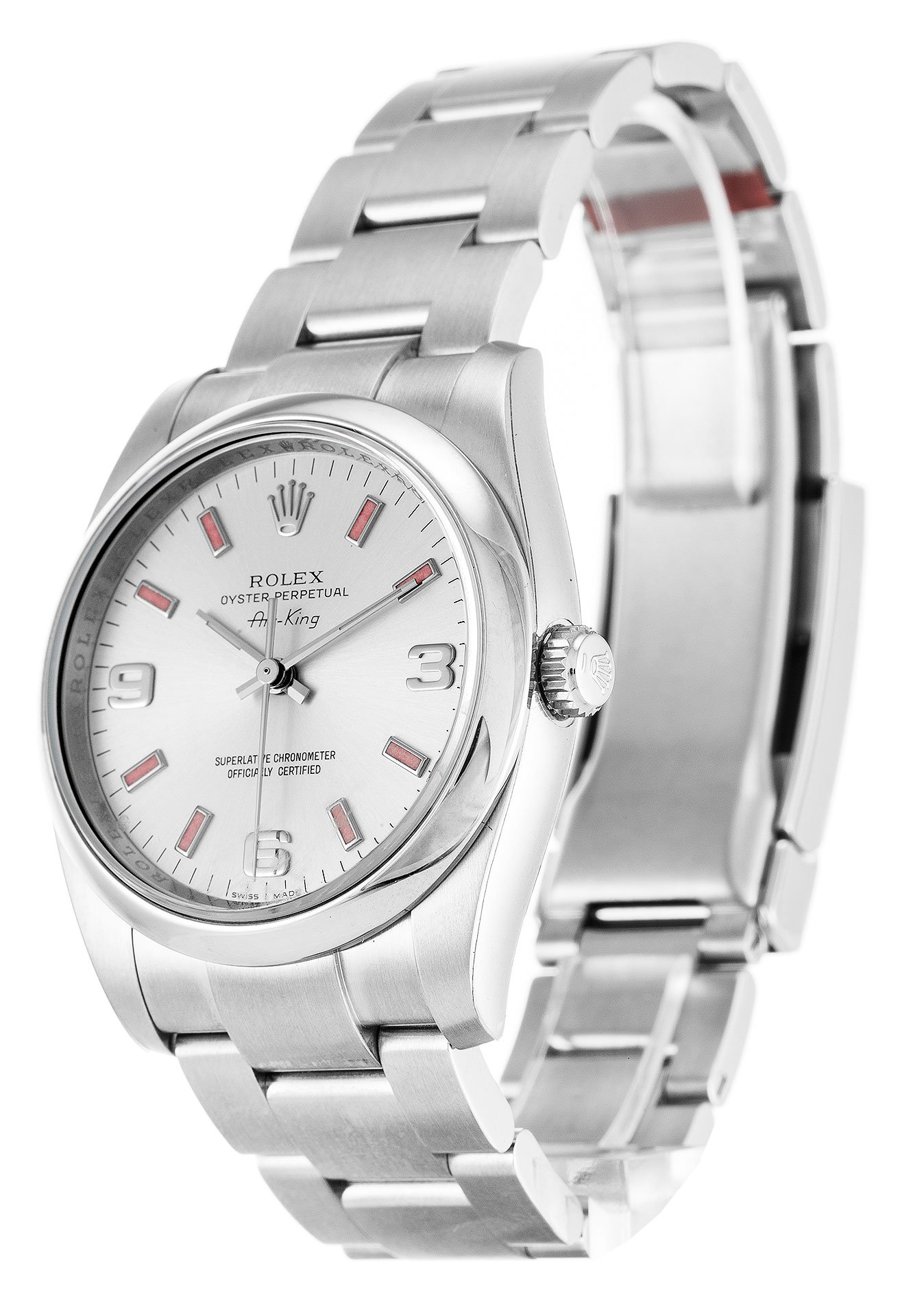 Rolex Air-King 34mm White Dial 114200-2 $399.00