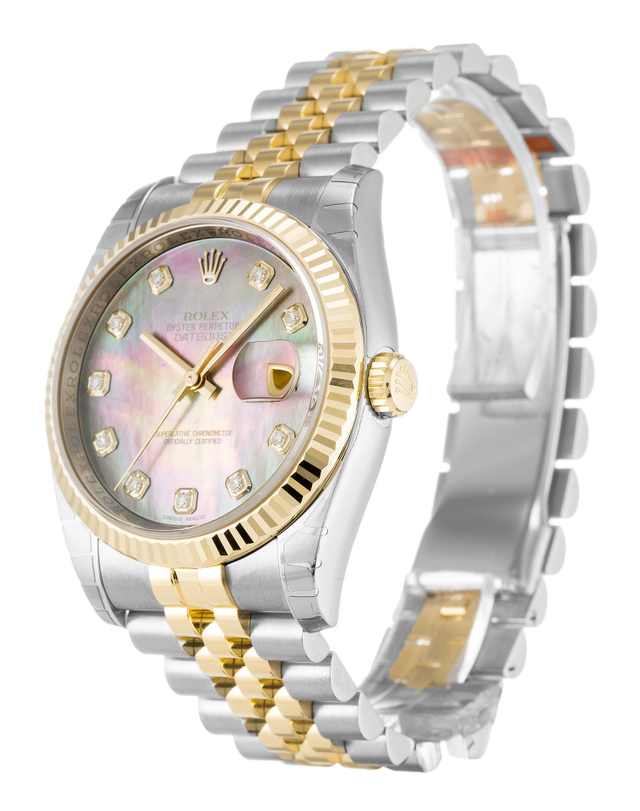 Rolex Datejust 36mm Mother of Pearl – Black Dial 116233 $350.00