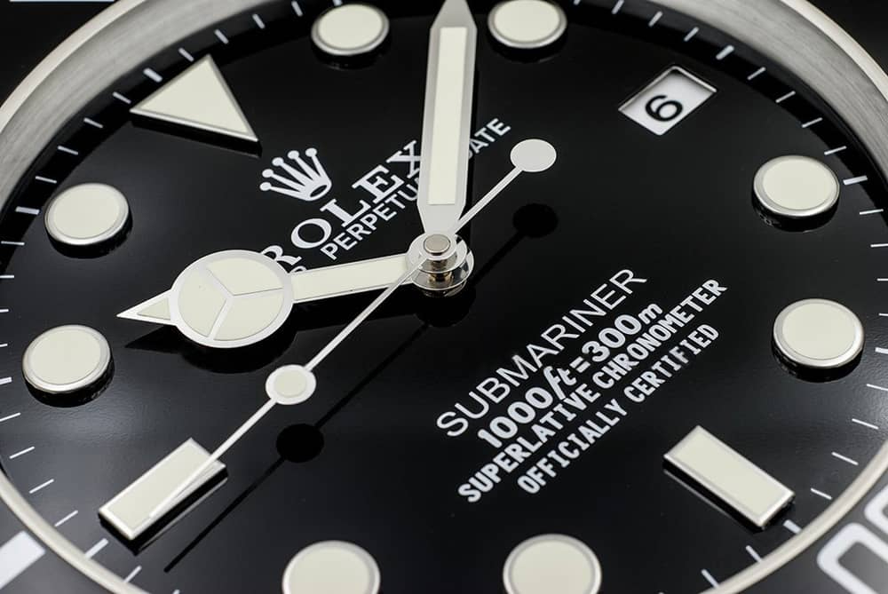 ROLEX WALL CLOCK – “XL” SUBMARINER $299.00 – $328.00