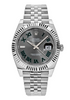 Superclone Rolex Datejust 41mm Rhodium Dial 126334 “Wimbledon” Flutted / Jubilee $999.00