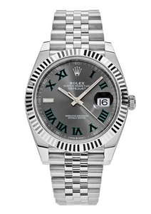Superclone Rolex Datejust 41mm Rhodium Dial 126334 “Wimbledon” Flutted / Jubilee $999.00