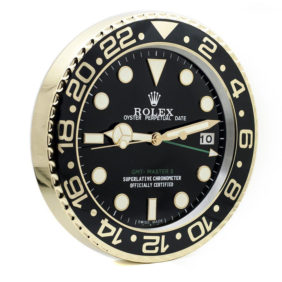 ROLEX WALL CLOCK – GMT MASTER II GOLD $269.00 – $298.00