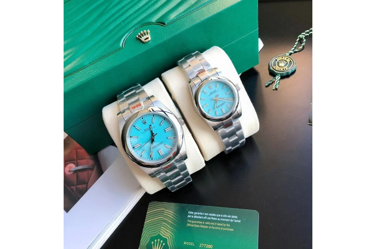 Rolex Oyster Perpetual 3141mm SSSS Tiffany BlueStk $798.00