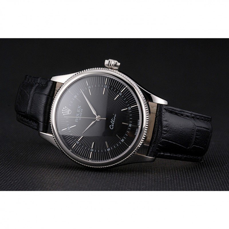 Superclone Rolex Cellini 38mm Black Dial REP016809 $999.00