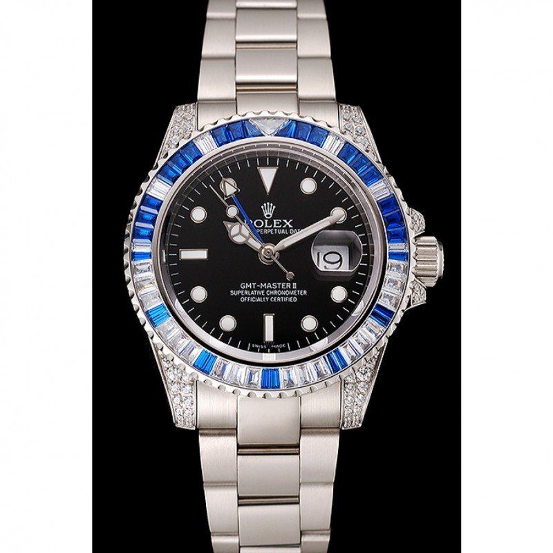 Superclone Rolex GMT-Master II 41mm Black Dial 1453747 $999.00