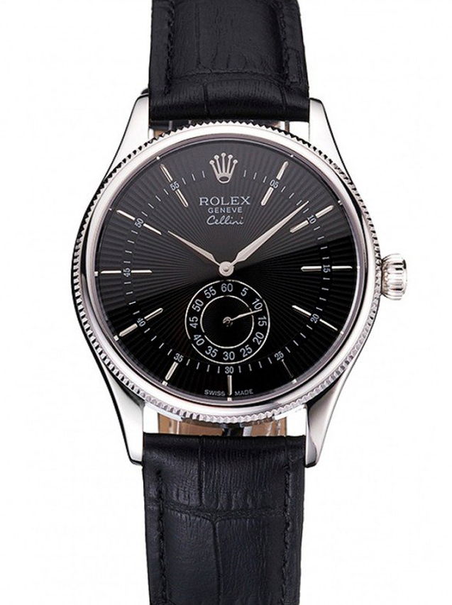 Superclone Rolex Cellini 38mm Black Dial REP016790 $999.00