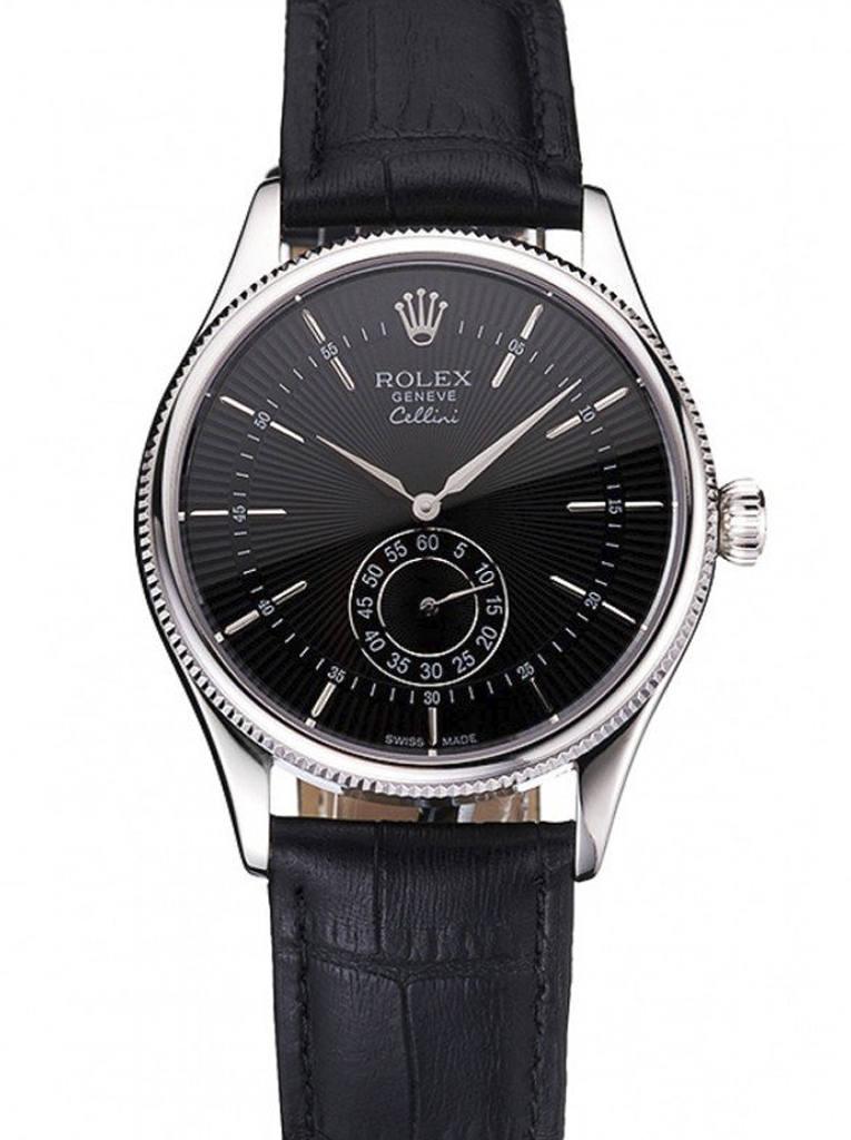 Superclone Rolex Cellini 38mm Black Dial REP016790 $999.00