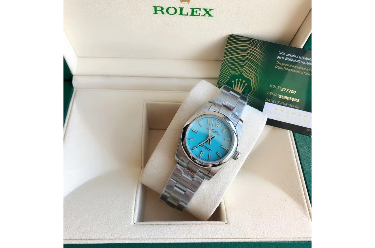 Rolex Oyster Perpetual 31/41mm SS/SS Tiffany Blue/Stk $599.00