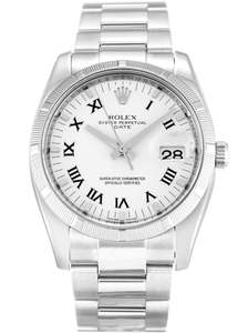 Rolex Oyster Perpetual Date 34mm White Dial 115210 $399.00