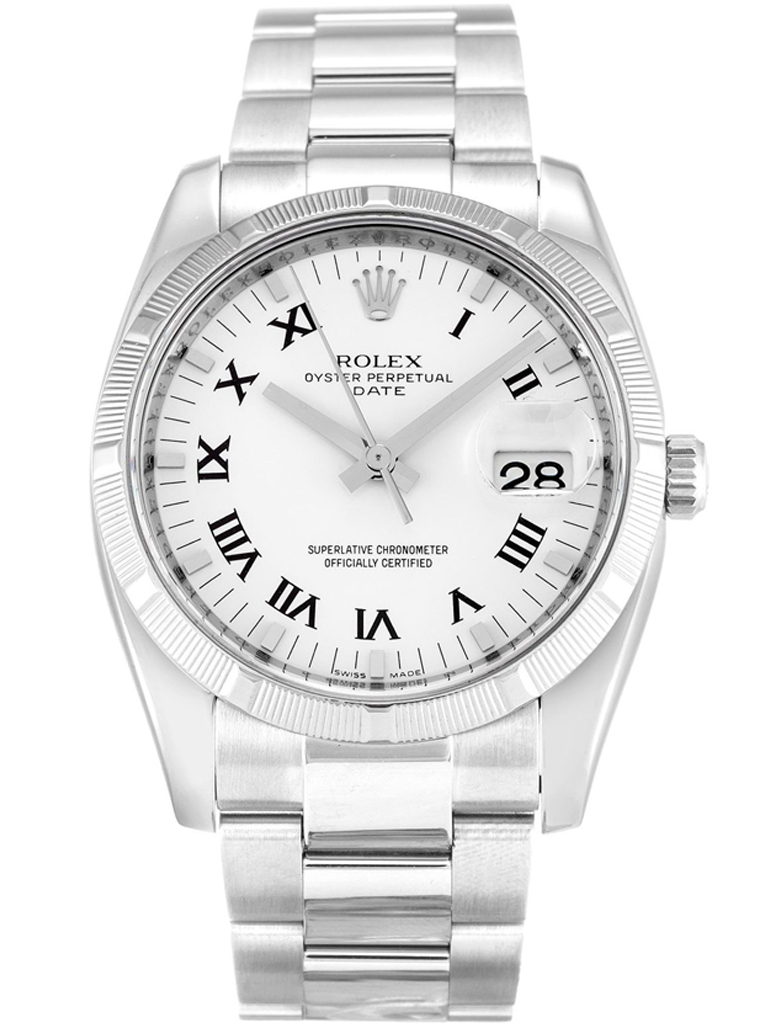 Rolex Oyster Perpetual Date 34mm White Dial 115210 $399.00