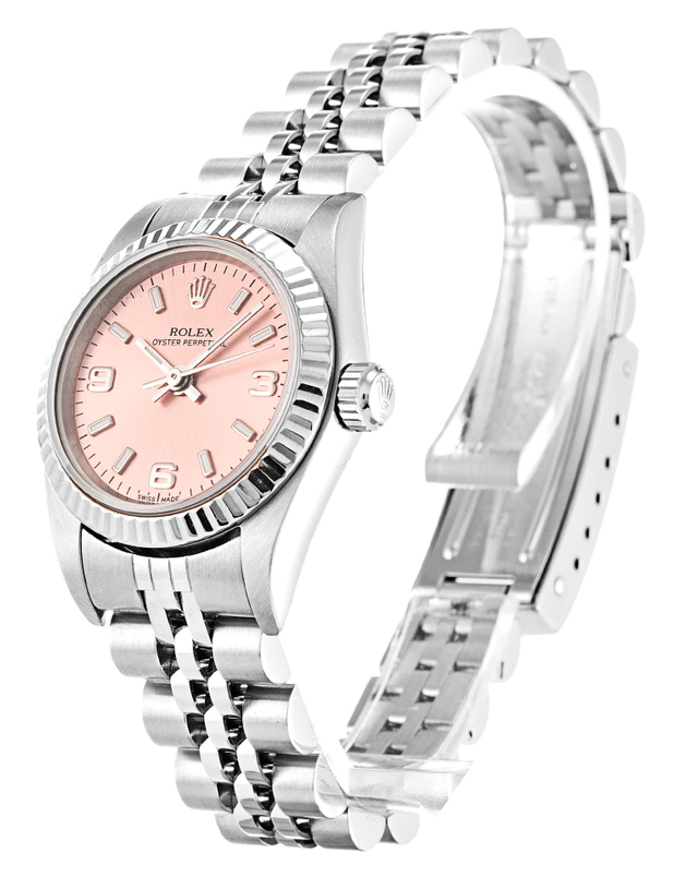 Rolex Oyster Perpetual Lady 26mm Salmon Dial 76094 $399.00