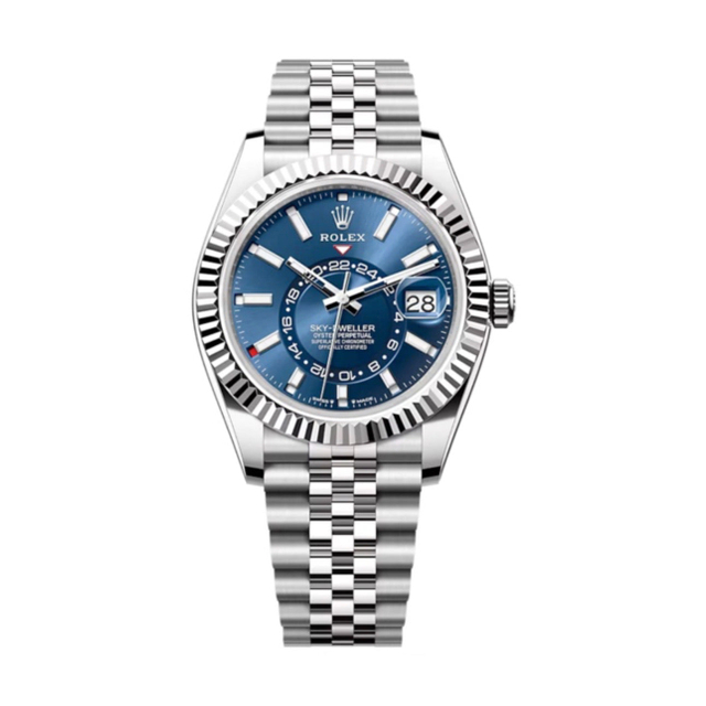 Superclone Rolex Sky-Dweller 42 mm Bright blue Dial 336934 Jubilee $899.00