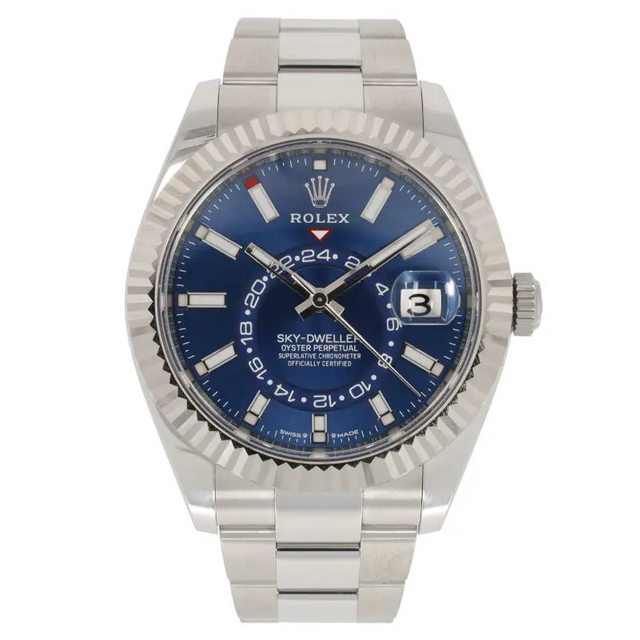 Superclone Rolex Sky-Dweller 42 mm Bright blue Dial 336934 Oyster $899.00