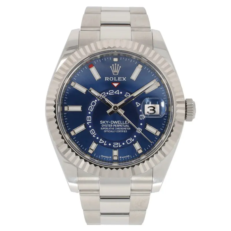 Superclone Rolex Sky-Dweller 42 mm Bright blue Dial 336934 Oyster $899.00