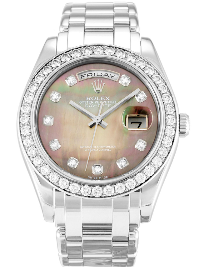 Rolex Day-Date 36mm Mother of Pearl – Black Dial 18946 $399.00