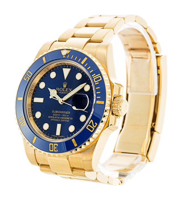 Rolex Submariner 40mm Blue Dial 116618LB $399.00
