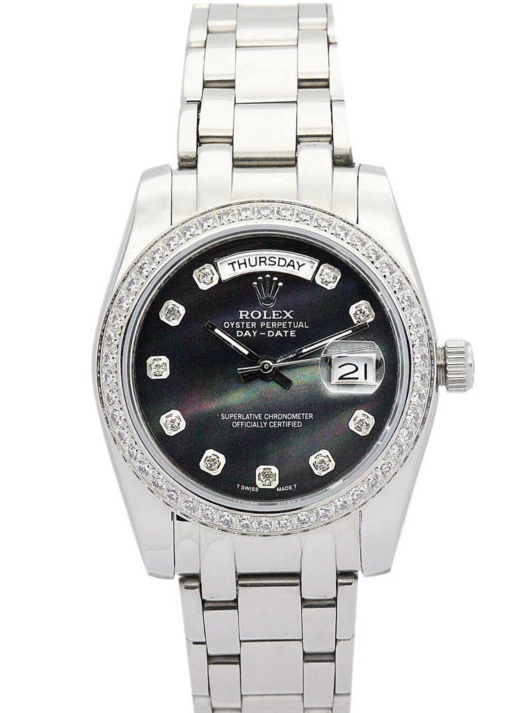 Rolex Day-Date 36mm Black Dial 118346 $399.00