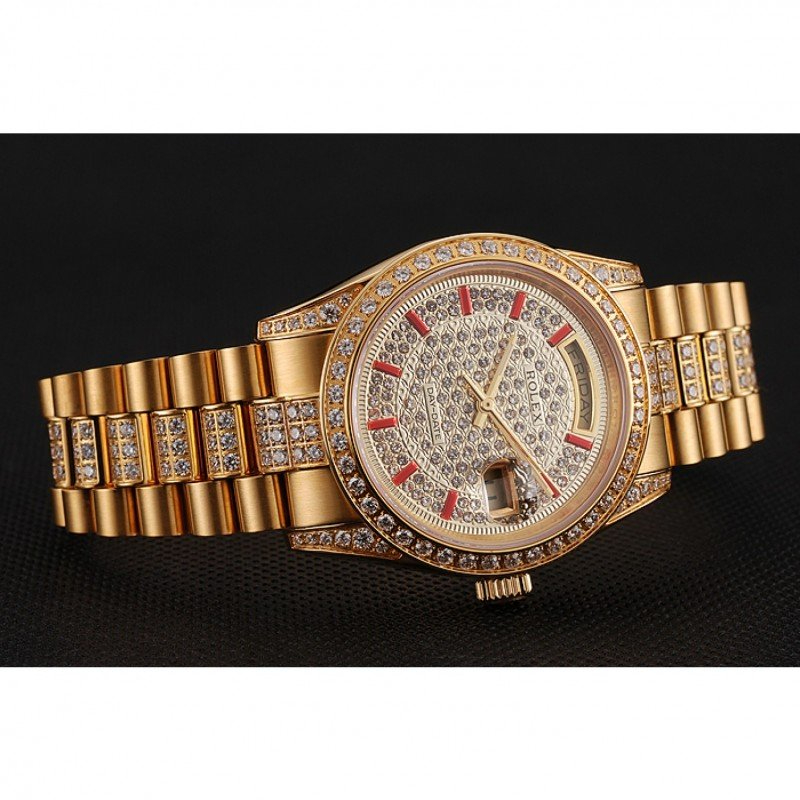 Superclone Rolex Day-Date 37mm Gold Dial 1453960 $999.00
