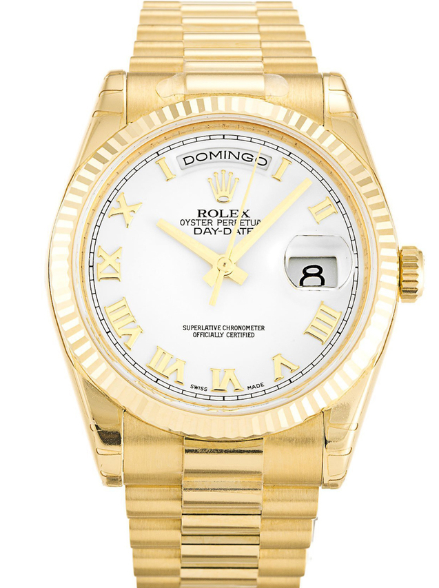 Rolex Day-Date 36mm White Dial 118238 $399.00