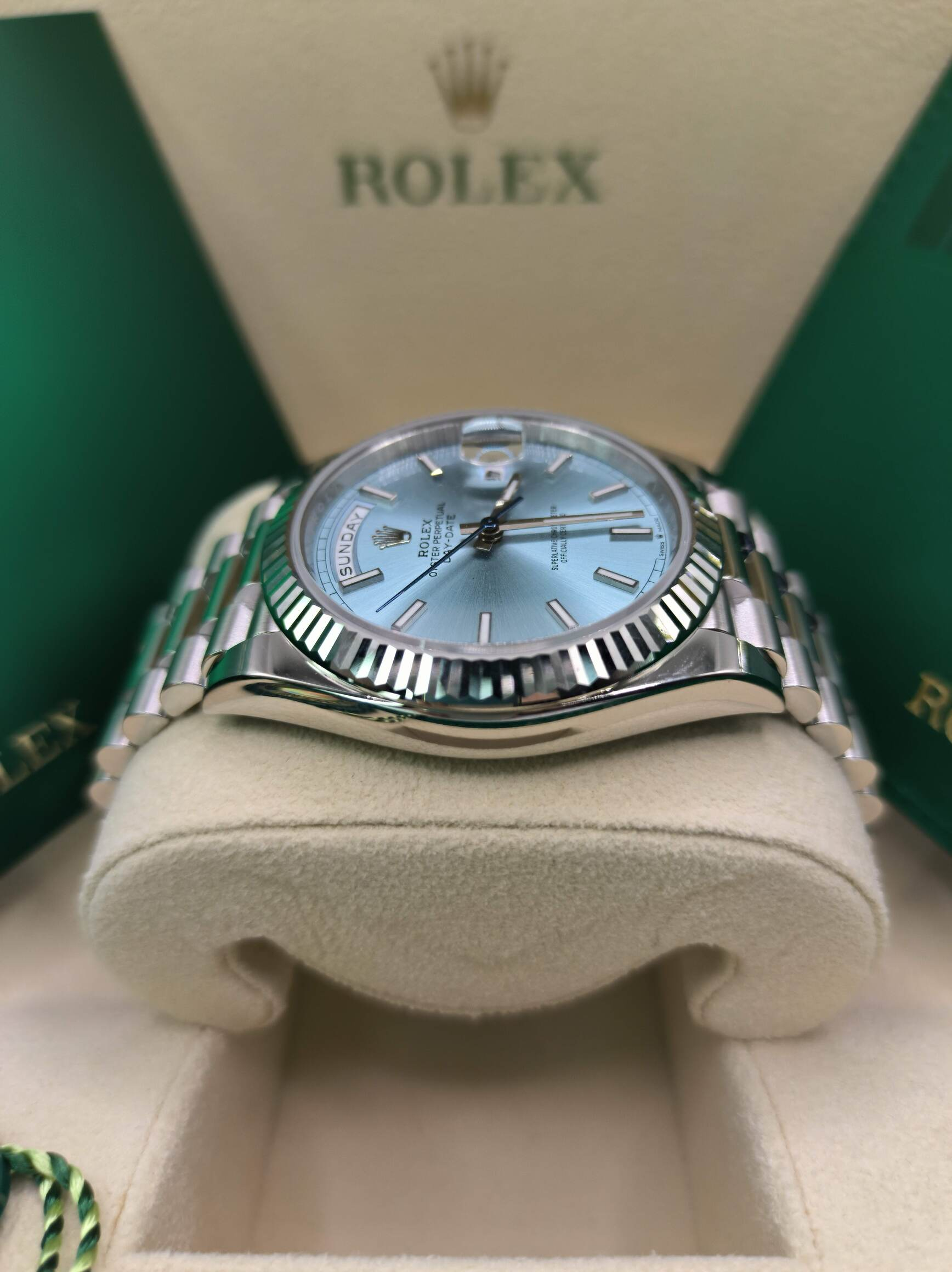Superclone Rolex Day-Date 40 mm Ice blue Dial 228236 $1,099.00