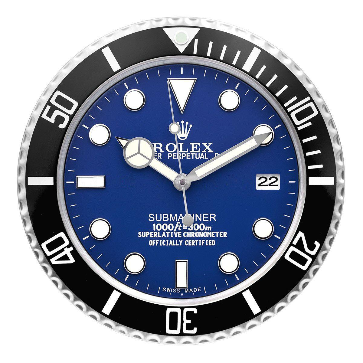 ROLEX WALL CLOCK – SUBMARINER BLACK/BLUE $269.00 – $298.00