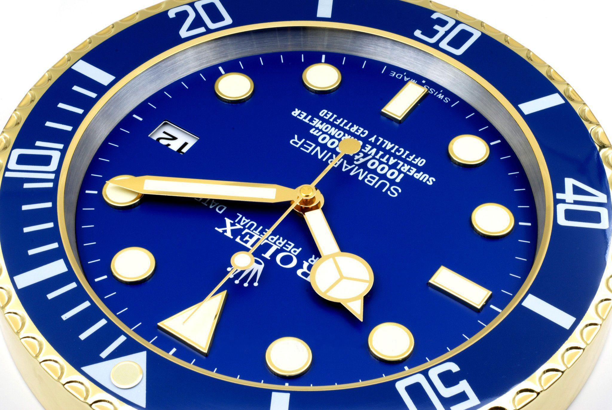ROLEX WALL CLOCK – SUBMARINER BLUESY $269.00 – $298.00