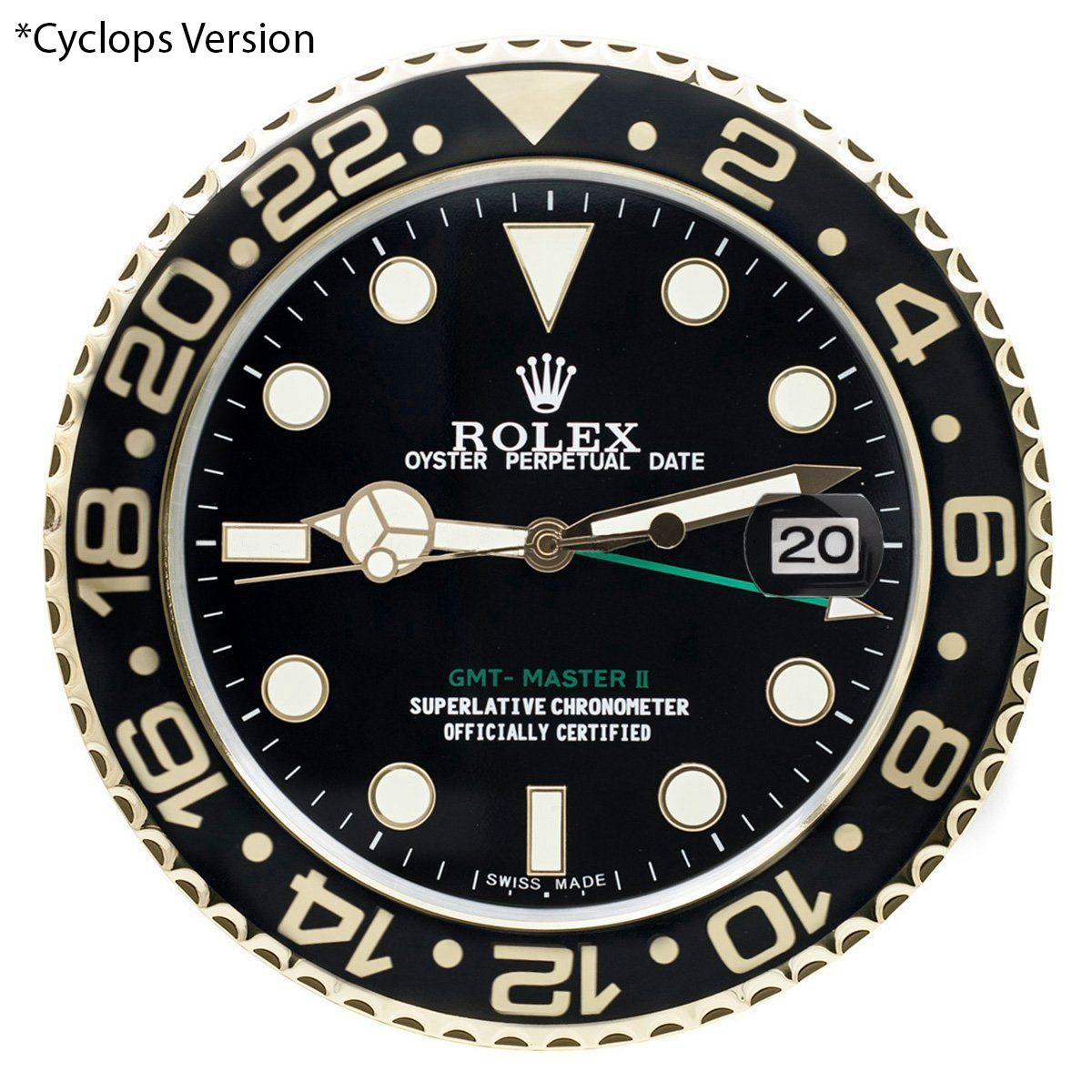 ROLEX WALL CLOCK – GMT MASTER II GOLD $269.00 – $298.00