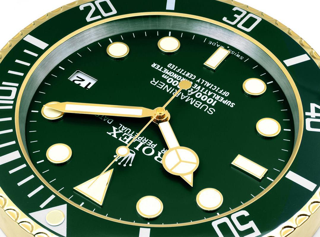 ROLEX WALL CLOCK – SUBMARINER GREEN GOLD $269.00 – $298.00