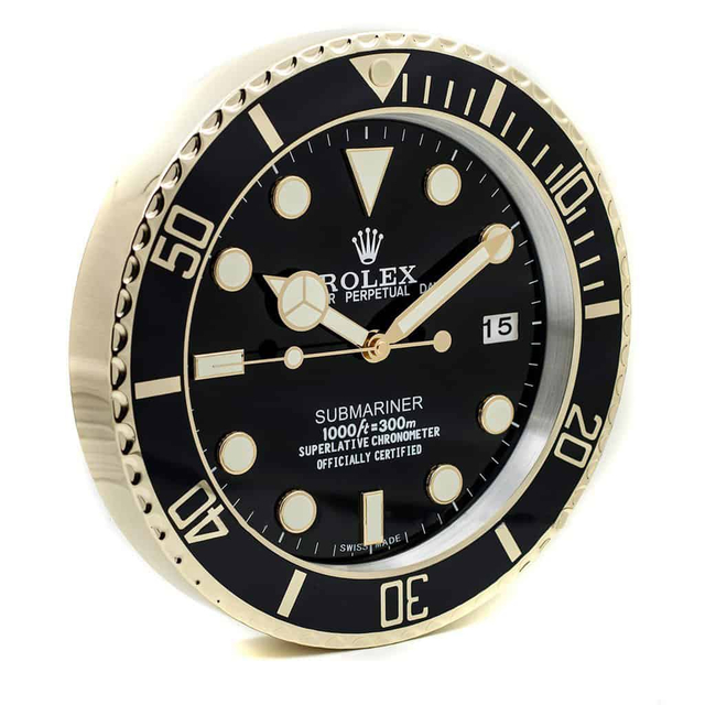 ROLEX WALL CLOCK – SUBMARINER GOLD $269.00 – $298.00