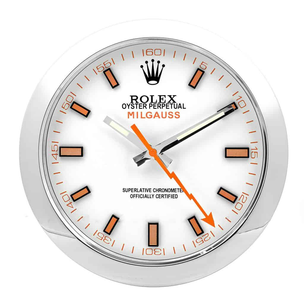 ROLEX WALL CLOCK – MILGAUSS WHITE $269.00