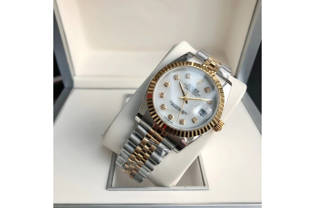 Rolex Datejust 36/28mm RG/SS Jub White/Dial $599.00