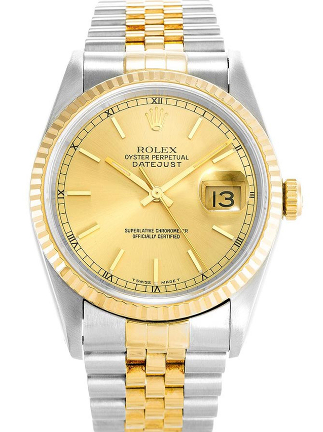 Rolex Datejust 36mm Gold Dial 16233 $399.00