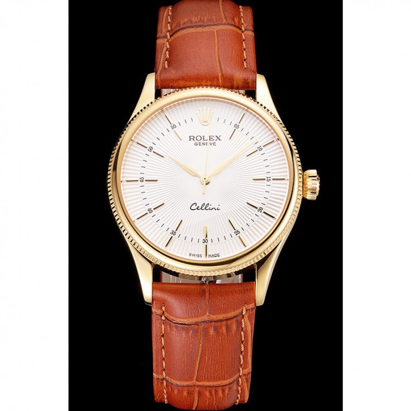 Superclone Rolex Cellini 38mm White Dial REP016793 $999.00