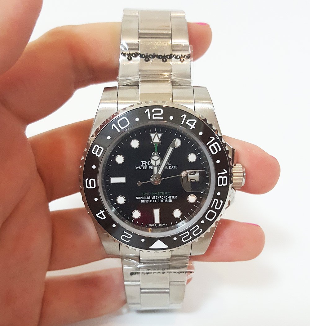 Superclone Rolex GMT-Master II 40mm Black Dial 116710 $999.00
