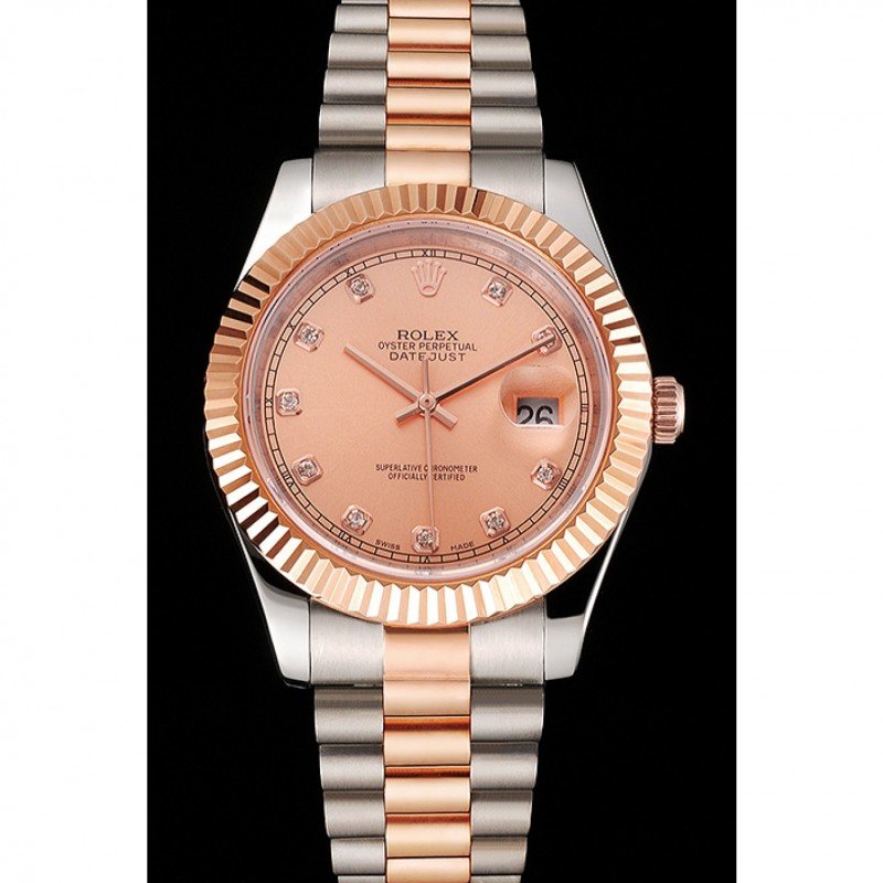 Superclone Rolex Datejust 41mm Rose-Gold Dial REP016816 $999.00
