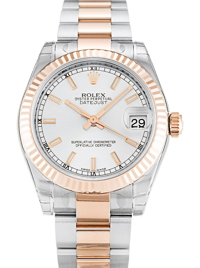 Rolex Datejust Mid-Size 31mm Silver Dial 178271 $399.00