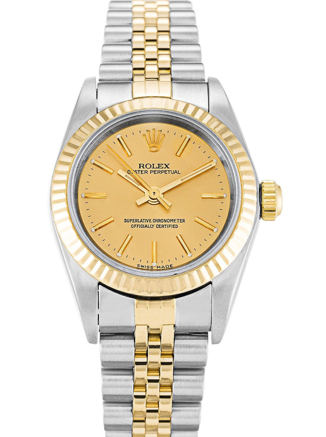Rolex Oyster Perpetual Lady 24mm Gold Dial 76193 $399.00