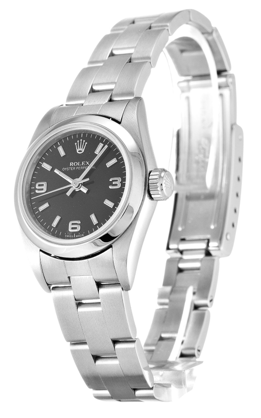Rolex Oyster Perpetual Lady 26mm Black Dial 67180 $399.00