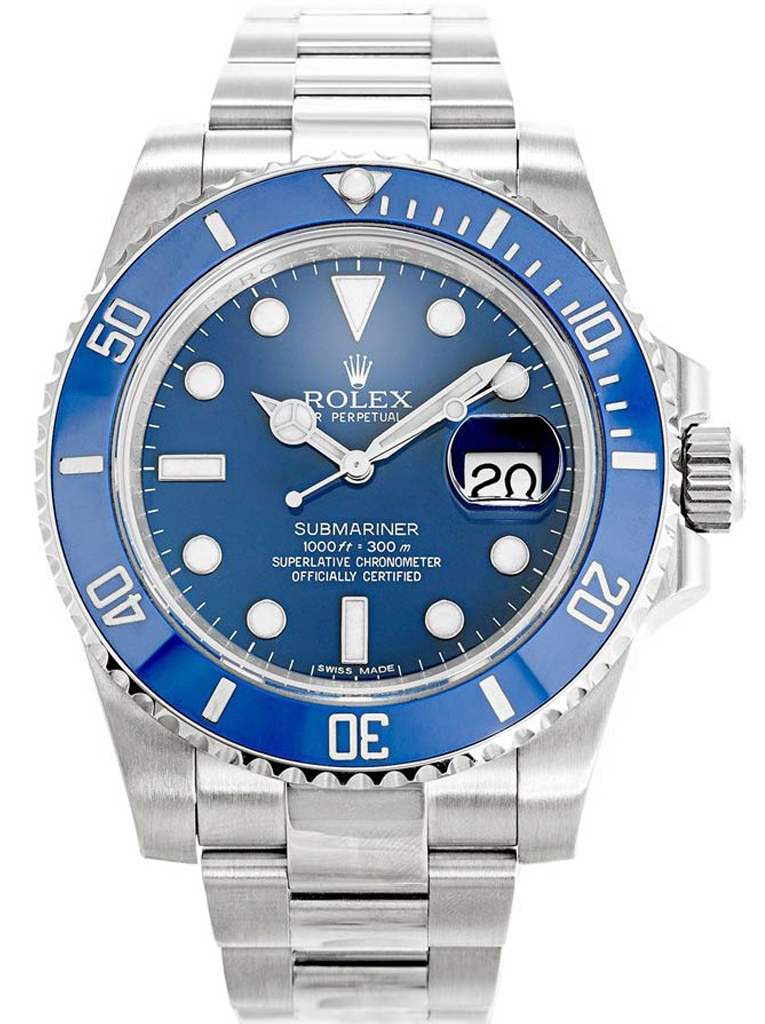 Rolex Submariner 40mm Blue Dial 116619LB “Smurf” $399.00