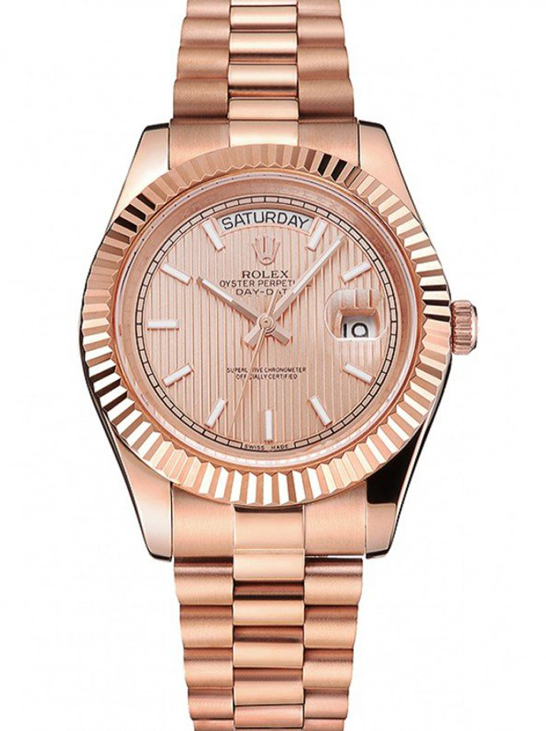 Superclone Rolex Day-Date 41mm Rose-Gold Dial REP016823 $999.00