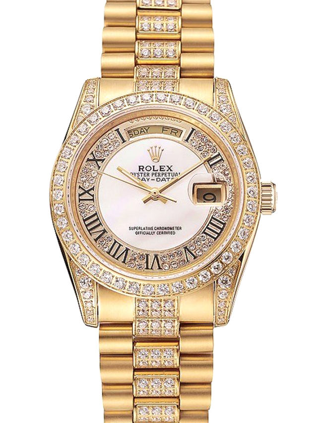 Superclone Rolex Day-Date 37mm White Dial 1453958 $999.00