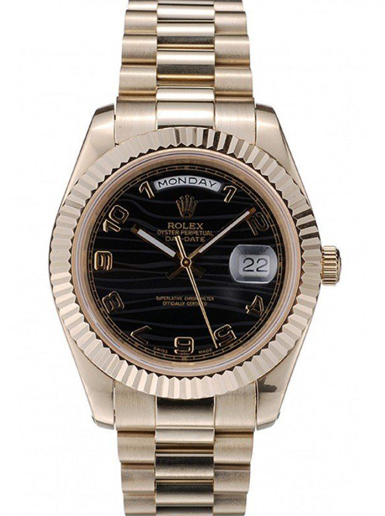 Superclone Rolex Day-Date 41mm Black Dial 41998 $999.00