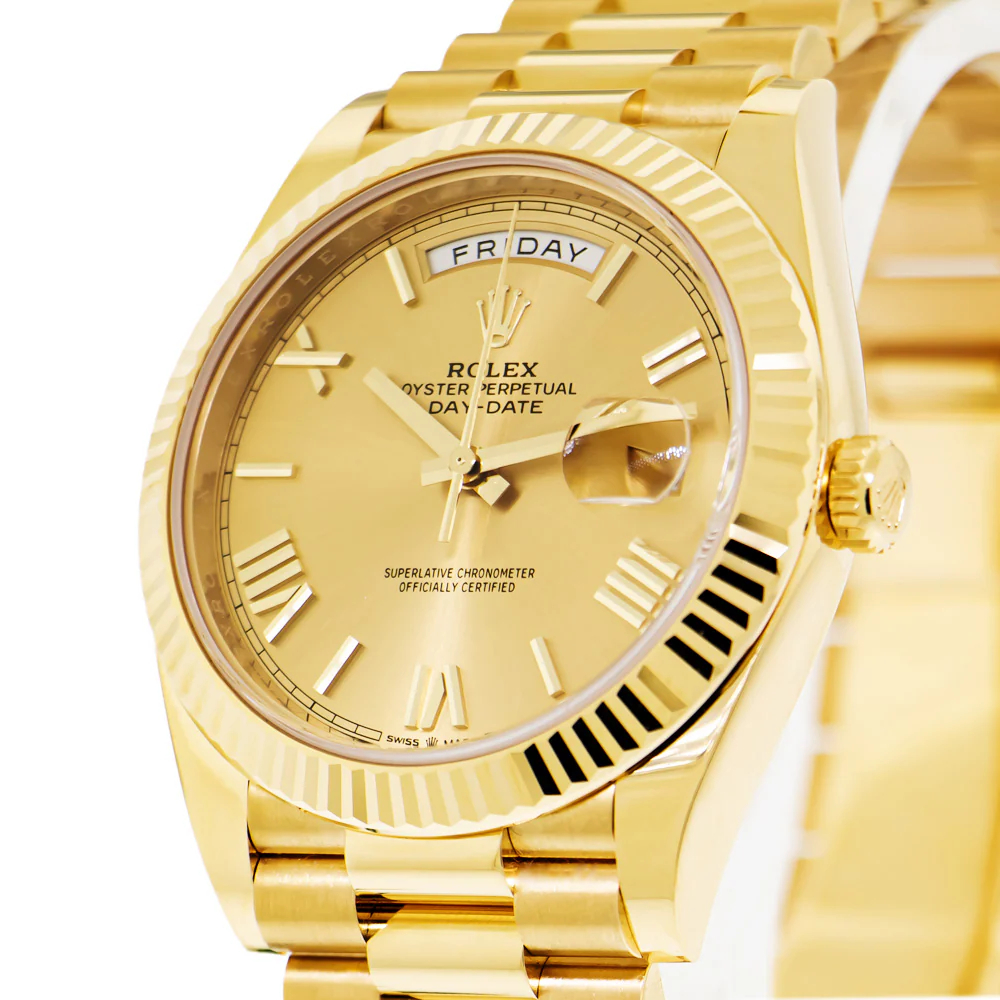 Superclone Rolex Day-Date 40 mm Roman Champagne Dial 228238 $1,099.00